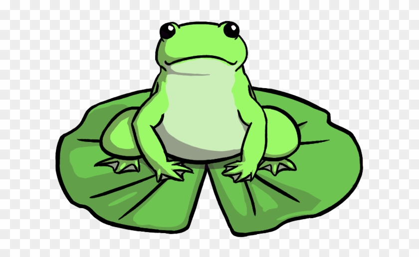 Picture Of Frog On Lily Pad - Cartoon Frog On A Lily Pad #282841