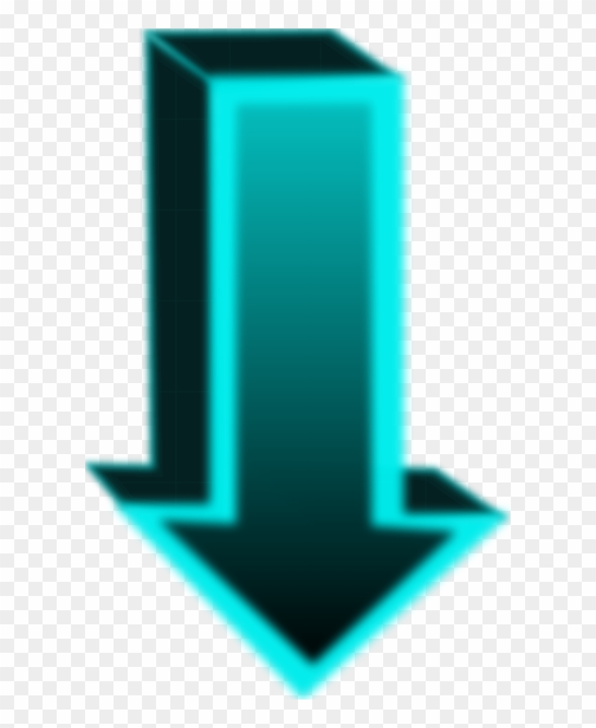 Cubic Arrow Pointing Down - Arrow Pointing Down Blue #282897