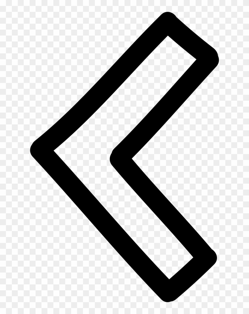 Left Arrow Hand Drawn Outline Comments - Scalable Vector Graphics #282920