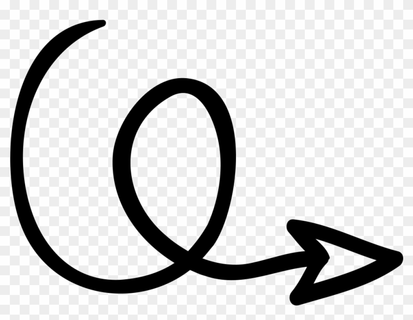 Doodle Arrow Clipart Png - Swirly Arrow Jpg #282947