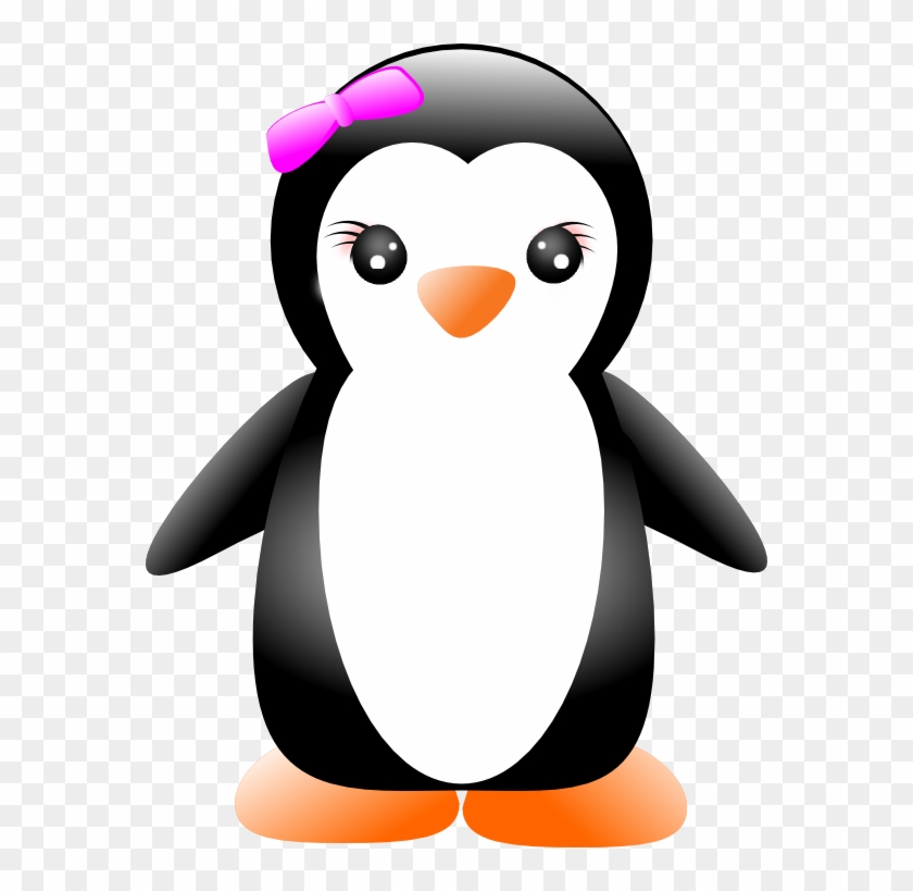 Some Vector Penguins Random Girly Graphics Danielle - Cute Cartoon Girl Penguin #283039