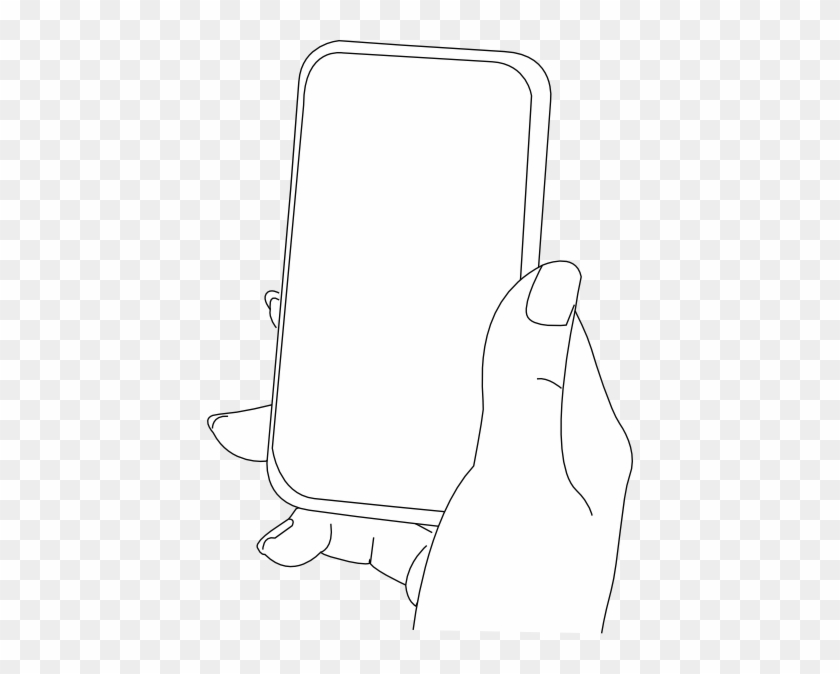 Smartphone Clipart Black And White - Phone Camera Clip Art #283116