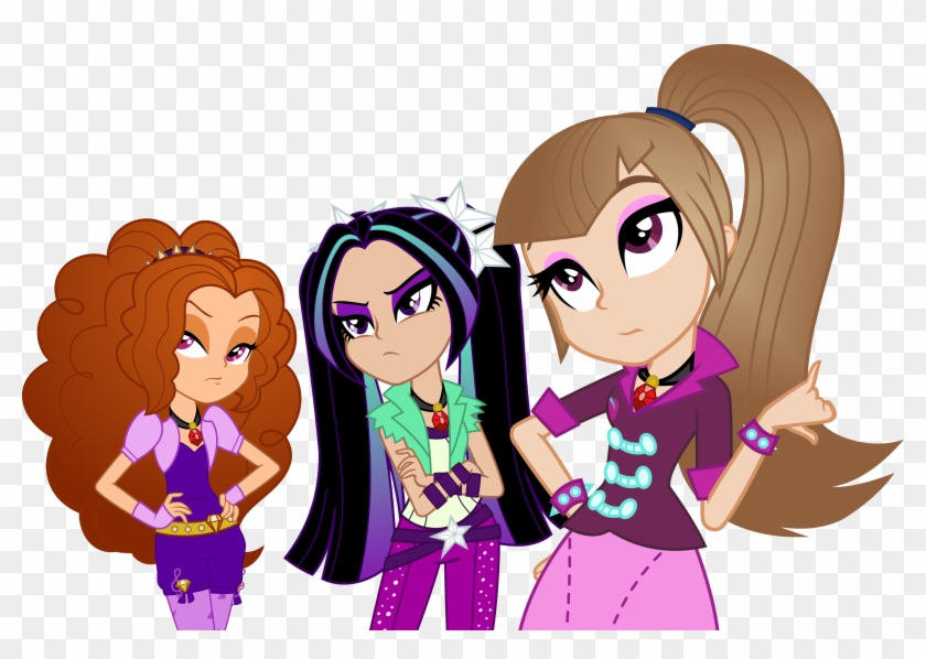 Edit, Equestria Girls, Human Coloration, Natural Hair - Eg Base Dazzlings #283940