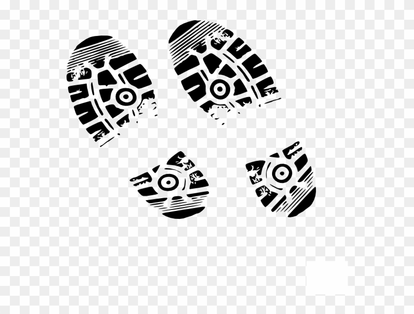 Footprint Clipart Running Shoe - Tennis Shoe Print Clip Art #283974