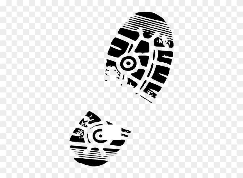 Heart Sole Shoe Clip Art At Clker - Shoe Print Clip Art #283980