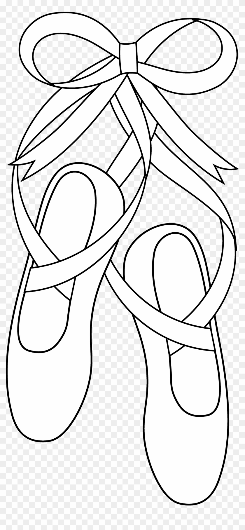 Dance Shoes - Ballet Slippers Clip Art #283992