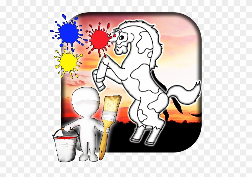 Horse Coloring Book - Horse Coloring Book #284325