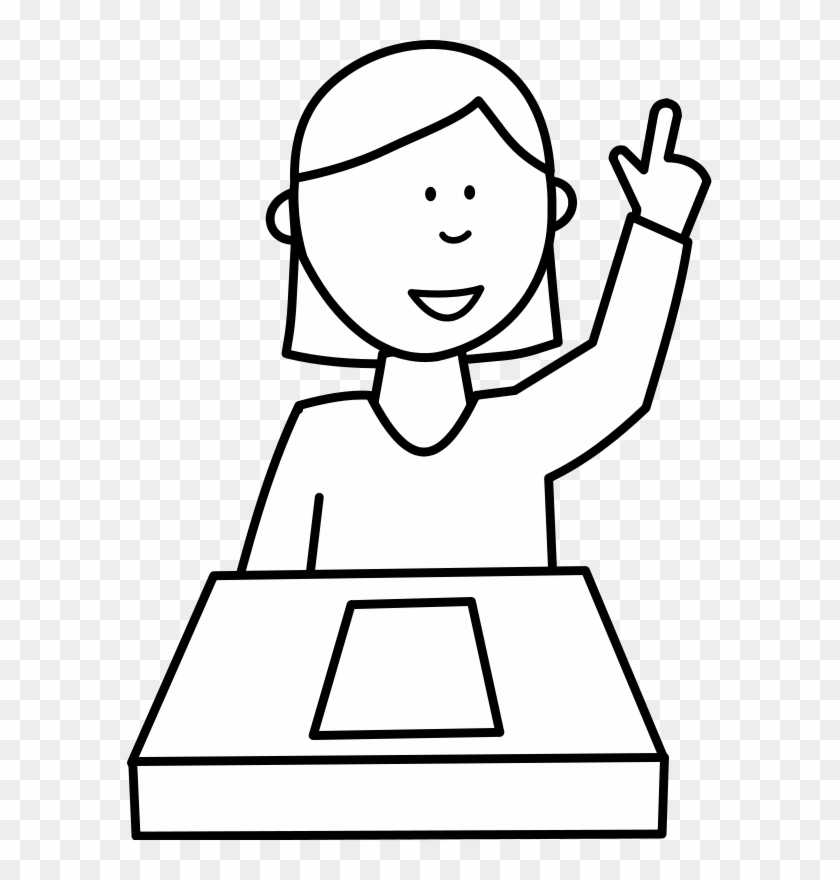 Élève Posant Une Question / Student Asking A Question - Transparent Background Student Clipart #284399