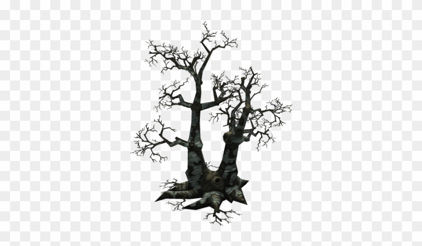 Low Poly Dead Tree Set 3d Model Low-poly Obj Fbx Ma - Natural Environment #284428