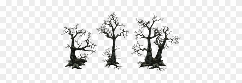 Low Poly Dead Tree Set 3d Model Low-poly Obj Fbx Ma - Oak #284510