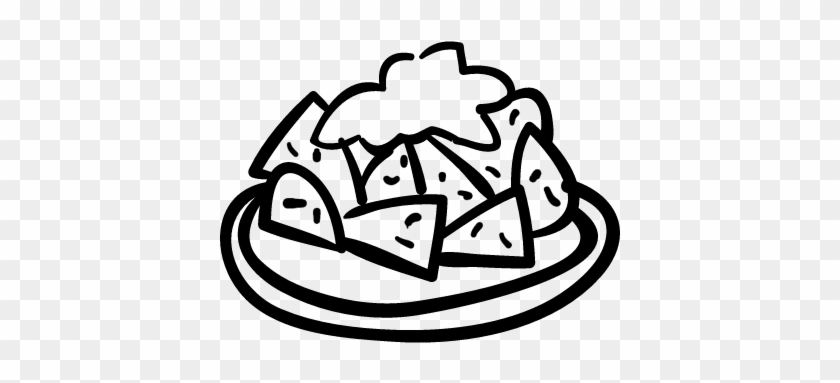 Food Plate Hand Drawn Lunch Vector - Scalable Vector Graphics #284653