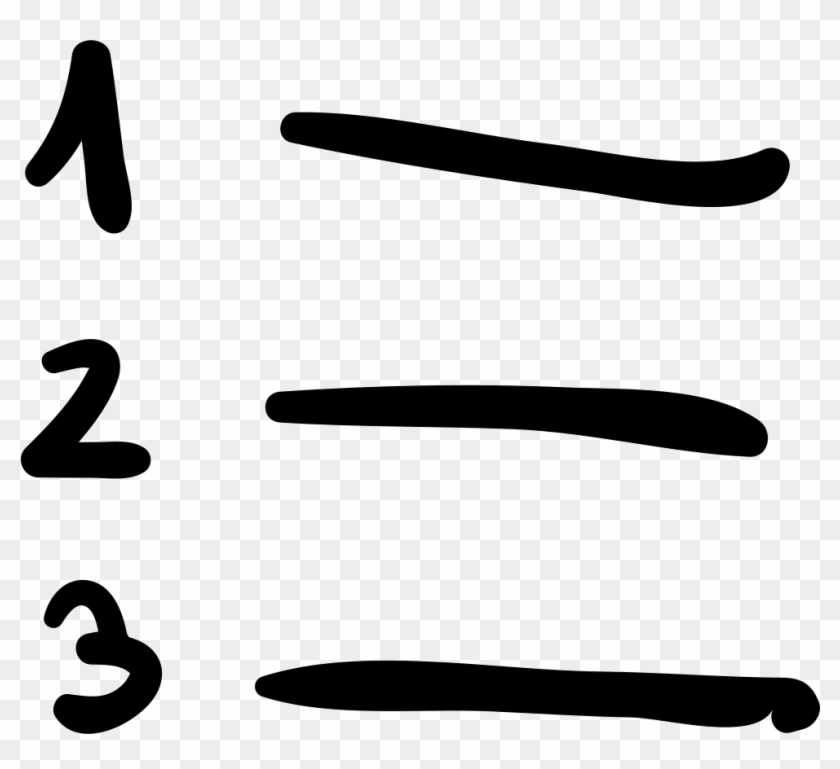 Numbered List Hand Drawn Interface Button Items Comments - Lista Numerada #284668