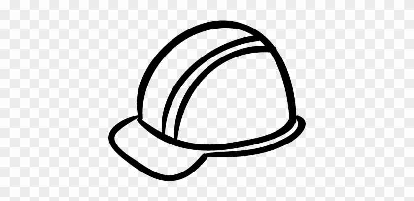 Cap Outline Hand Drawn Construction Tool Vector - Construction Tools Outline #284882