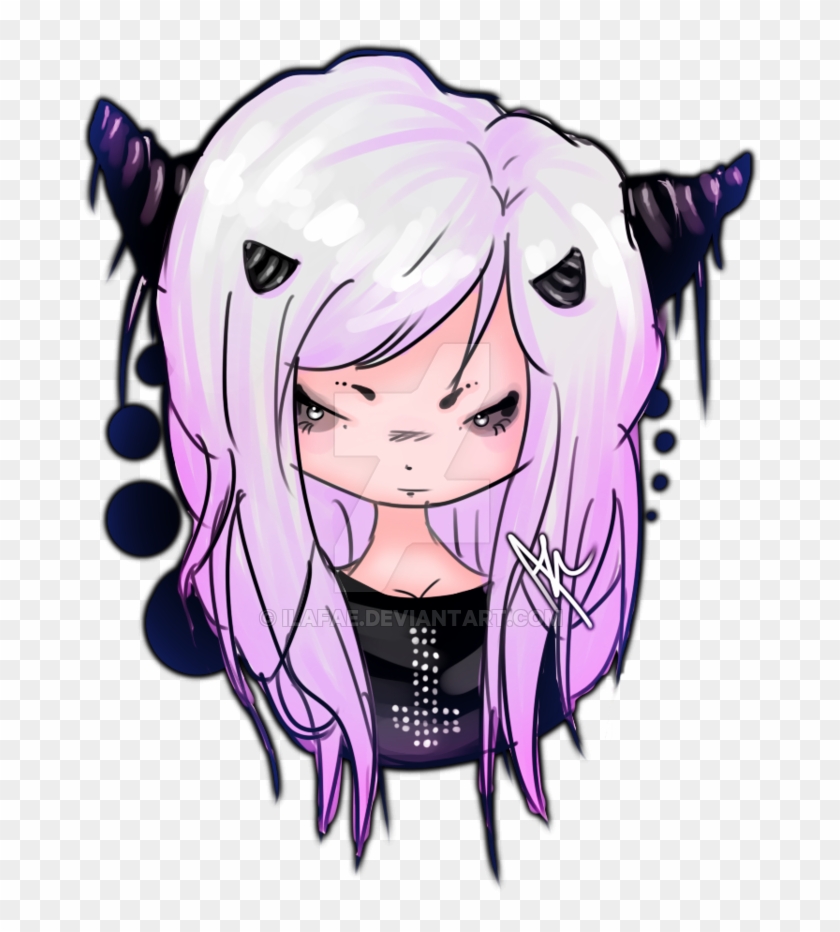 Unholy Demon Girl By Ilafae - Cartoon #284974