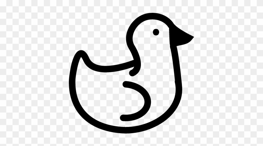 Duck Side View Outline Vector - Duck #285025
