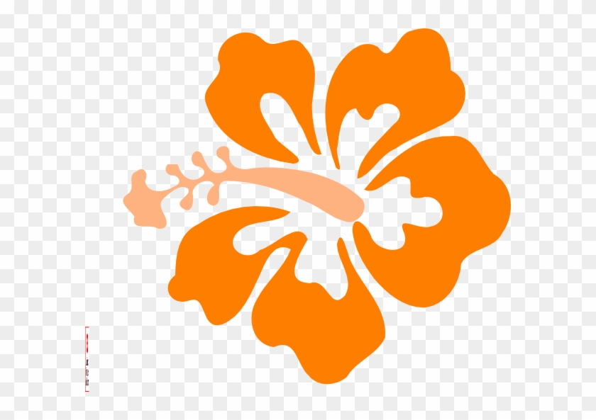 Coral Hibiscus Clip Art At Clker - Hibiscus Clip Art #285033