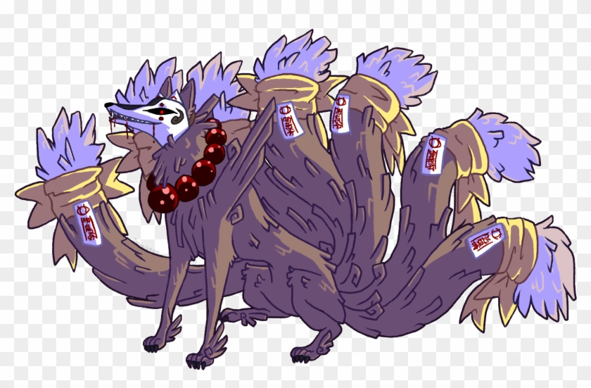 Demon Fox Rao Watch Out Whoa Weasyl Naruto Nine-tailed - Illustration #285182