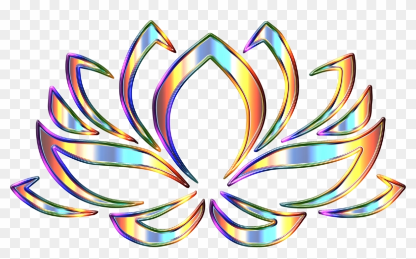 Lotus Flower Enhanced - Psychedelic Lotus Clipart #285228