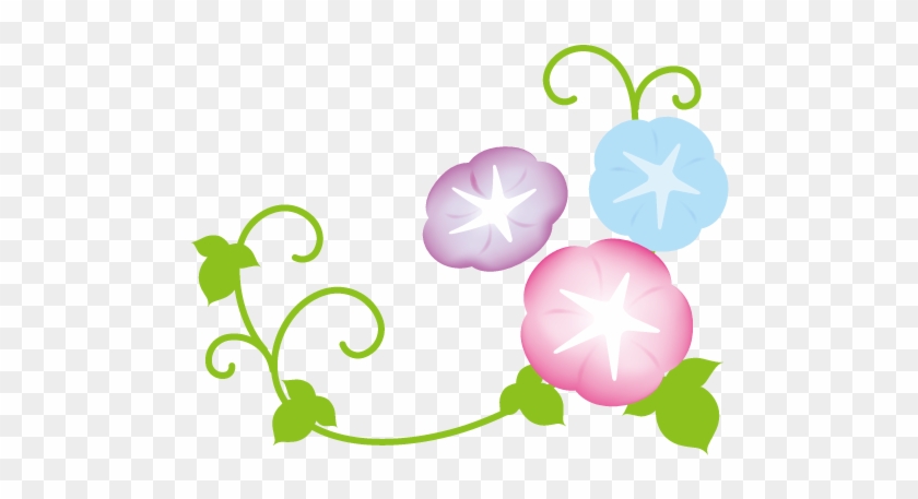 朝顔の花イラスト - 朝顔 イラスト #285406