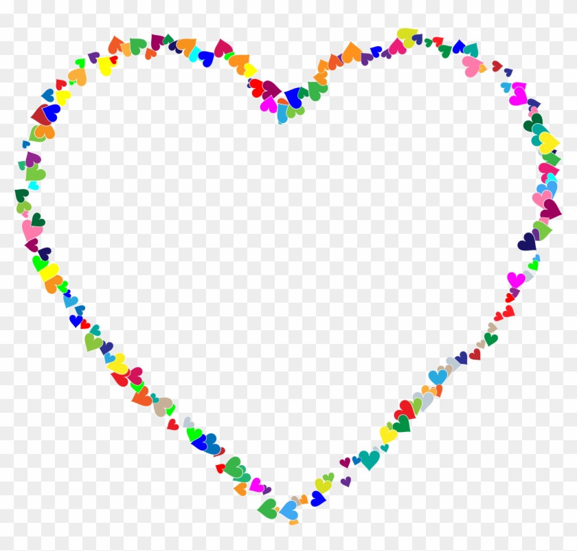 Hearts Clipart Heart Frame - Glitter Gif Rainbow Heart #285562