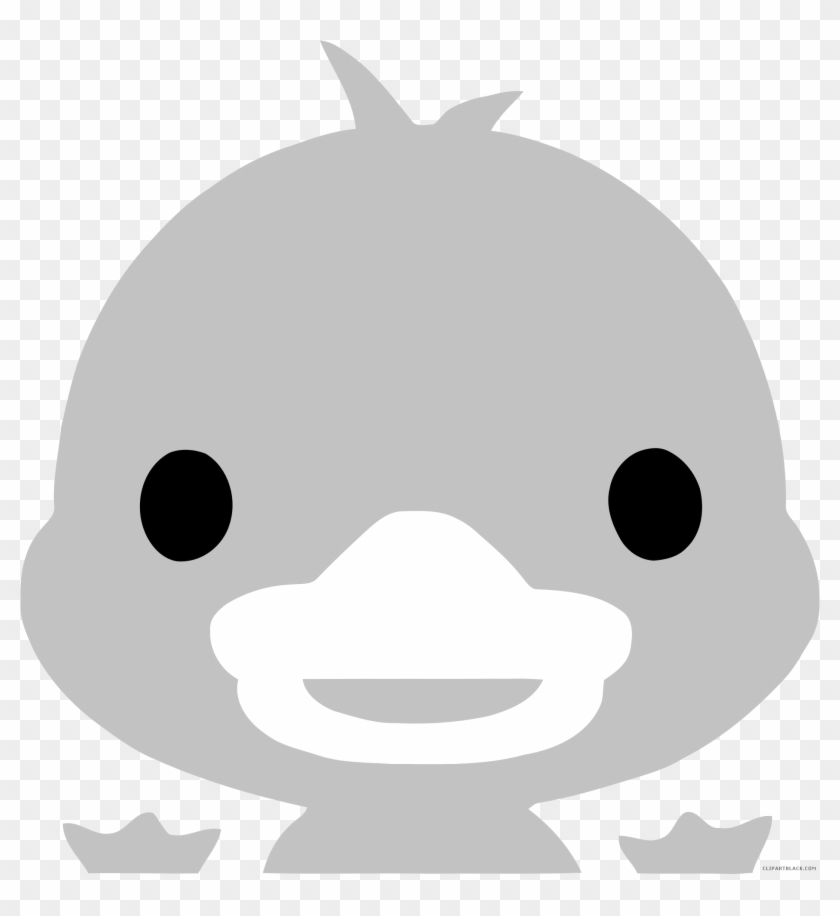 Duckling Animal Free Black White Clipart Images Clipartblack - Portable Network Graphics #285701