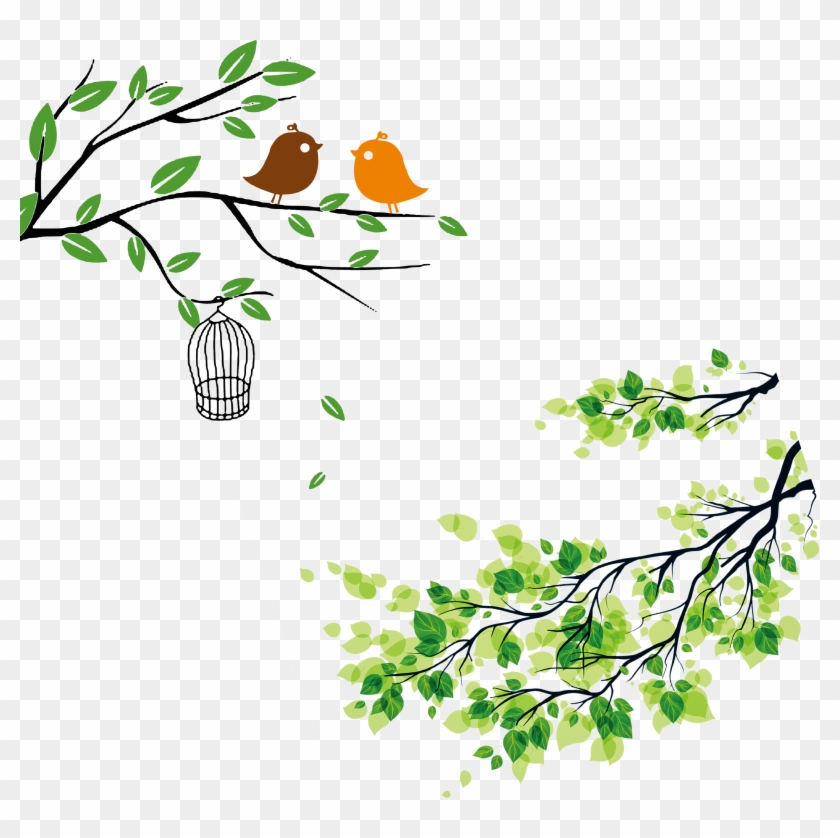 Leaf Twig U624bu6284u5831 Clip Art - Cartoon Tree Branch #285723