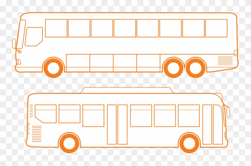 Bus Outlines Clip Art - Bus Outline Vector #286208