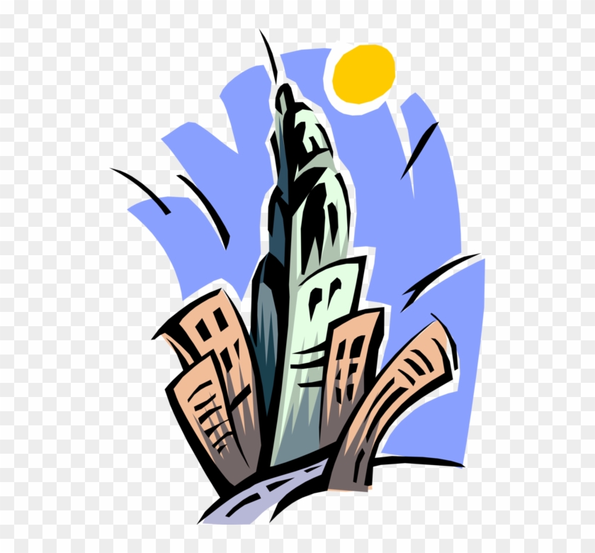 Vector Illustration Of Urban Metropolitan City Skyline - City State Clipart #286423