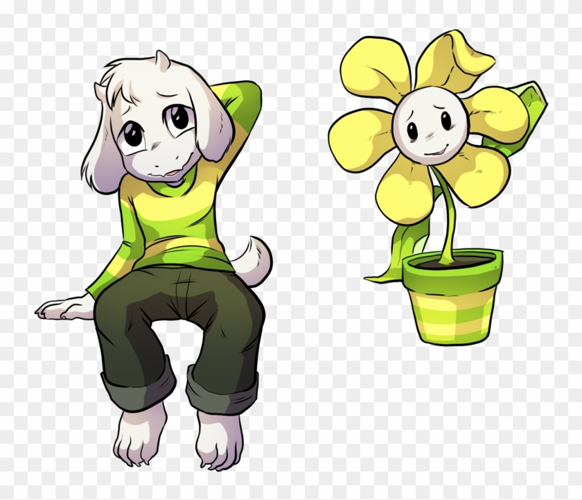 Flowey And Asriel By Pixel-prism - Flowey #286526