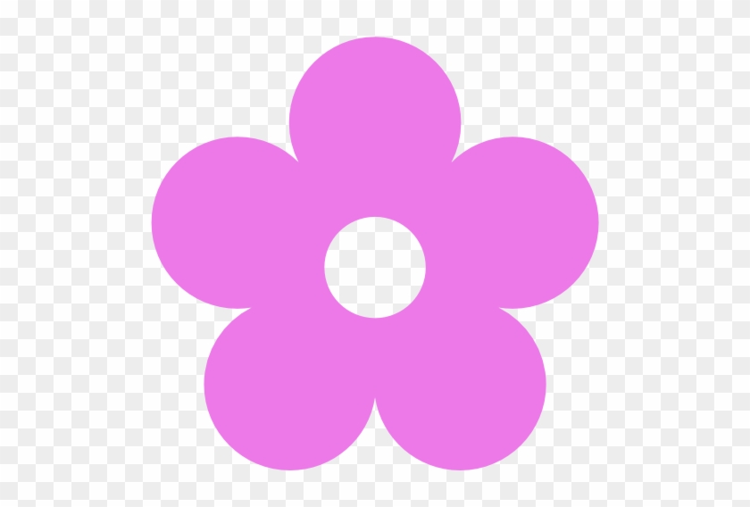 Retro Flower Cliparts - Colored Flower Clipart #287476