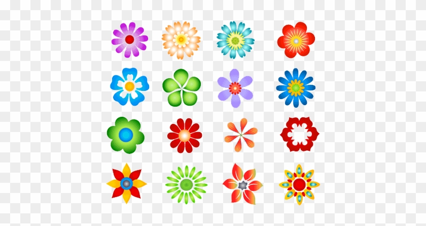 Flowers Vectors Png Image - Cute Flower Vector Png #288023