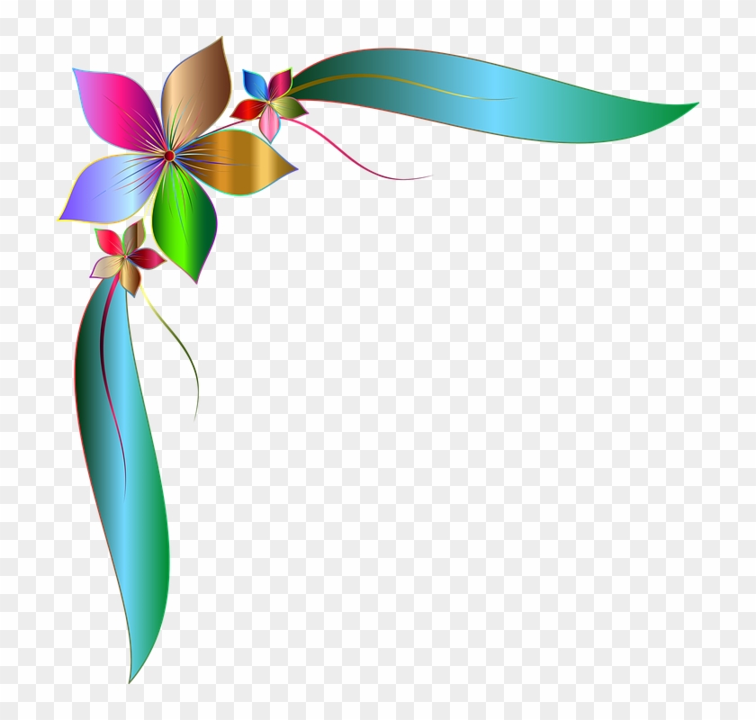 Pinwheel Cliparts Border 7, - Corner Clipart #288498