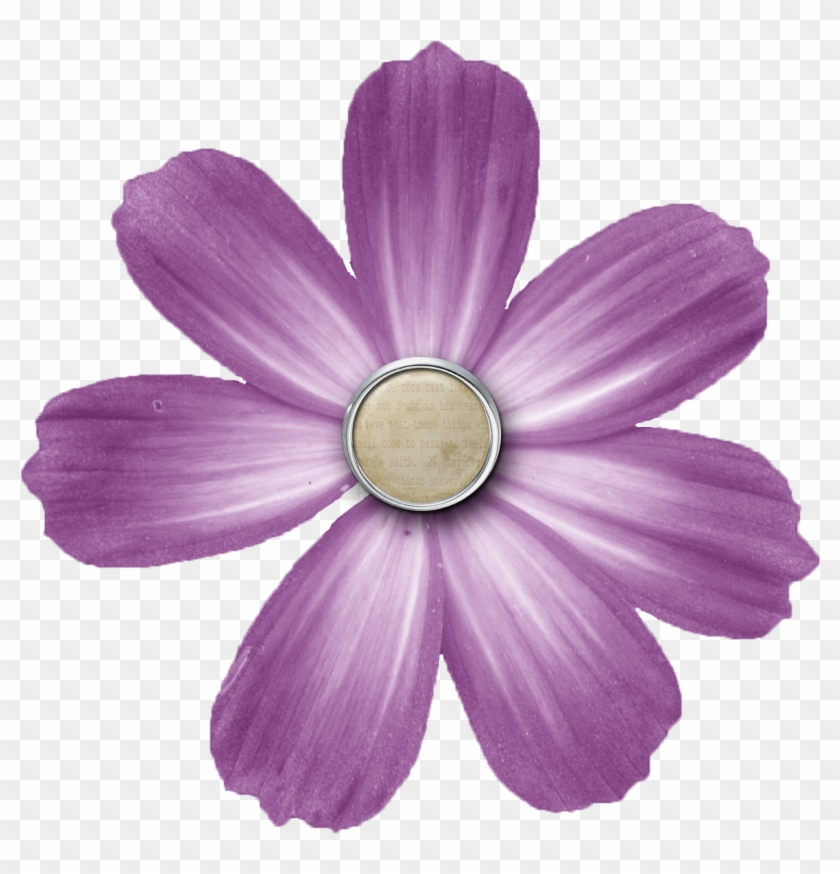 Digital Scrapbooking Flower Button Clip Art - Digital Scrapbooking Flower Button Clip Art #288796
