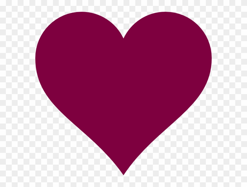 Solid Magenta Heart Clip Art At Clkercom Vector Online - Solid Heart #288863