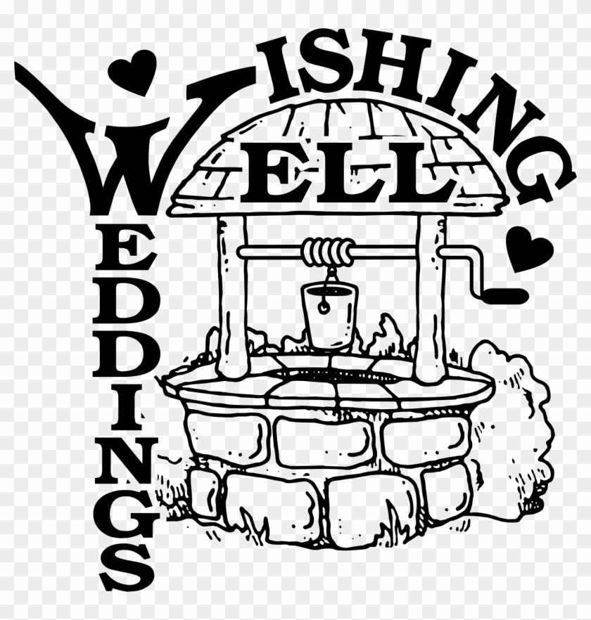 Wedding Wishing Well Clipart - Wishing Well Black And White #289051