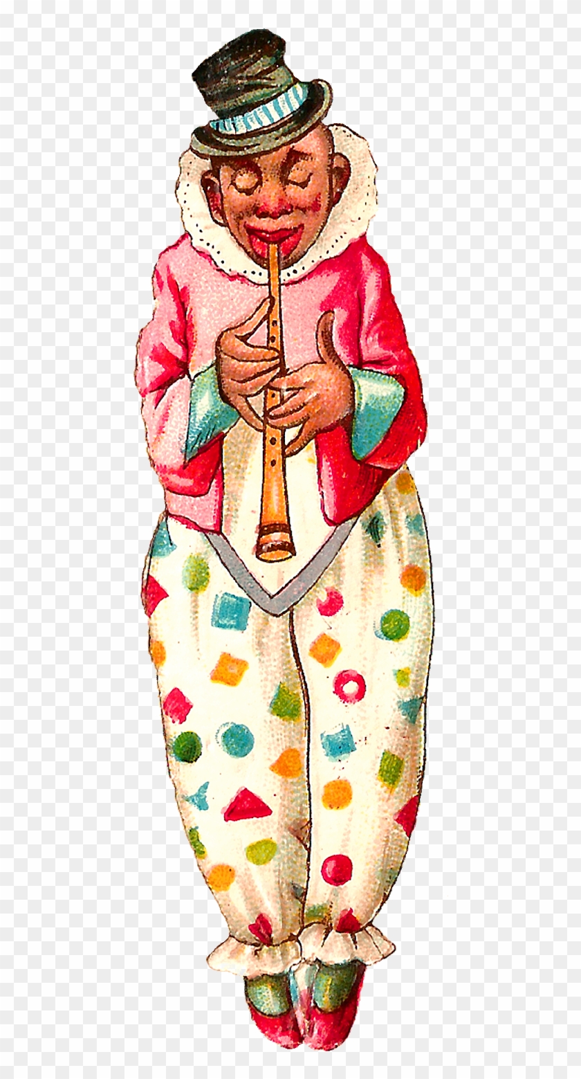 Circus Clown Vintage Clipart Digital Download Image - Circus Clown Vintage Clipart Digital Download Image #289306