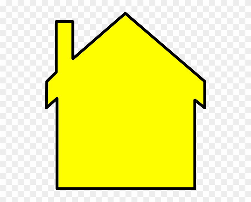 Yellow House Outline Clipart - Clip Art #289529