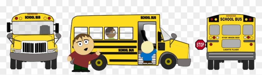 Free Animated School Bus Clip Art - Cartoon School Bus #289543