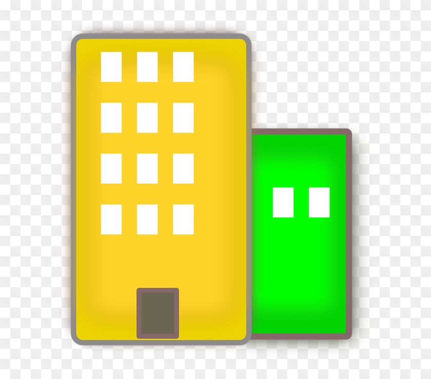 Nine Buildings On Transparent Background Stock Vector - Building Image With No Background #290262