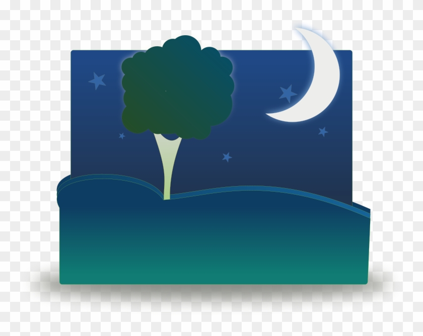 Free Sunset Free Landscape By Night - Night Clip Art #290452
