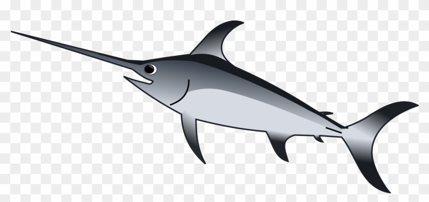 See Here Cartoon Fish Transparent Background - Xiphias Clipart #290690