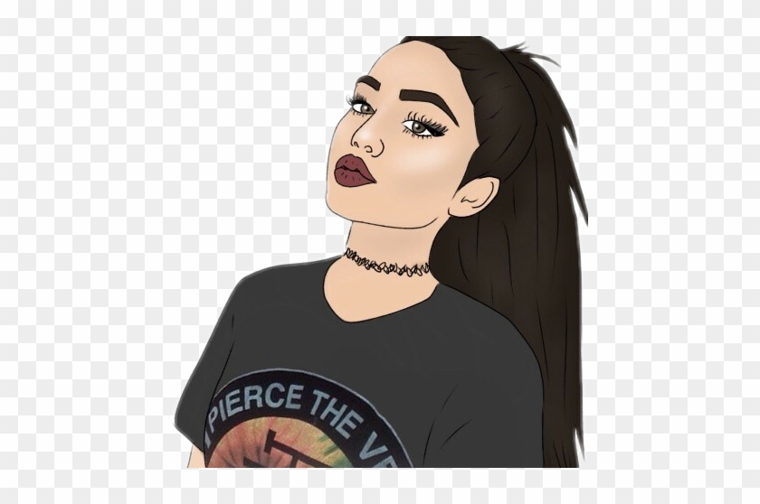 28 Collection Of Girl Drawing Images - Cute Tumblr Girl Drawings #290776