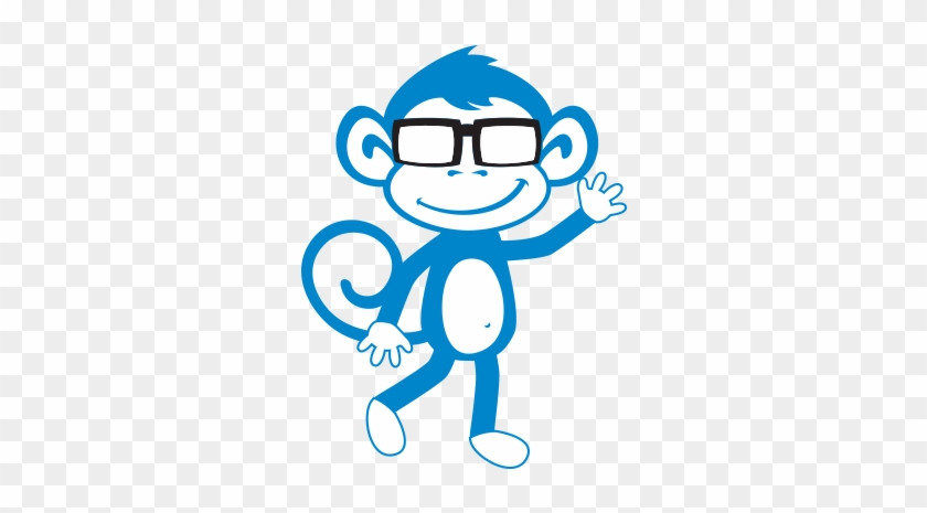 Blue Monkey Clipart - Graphics #291109