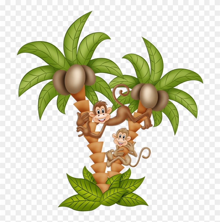 Digital Image, Funny Monkeys, Classroom Decor, Palms, - Digital Image, Funny Monkeys, Classroom Decor, Palms, #291521