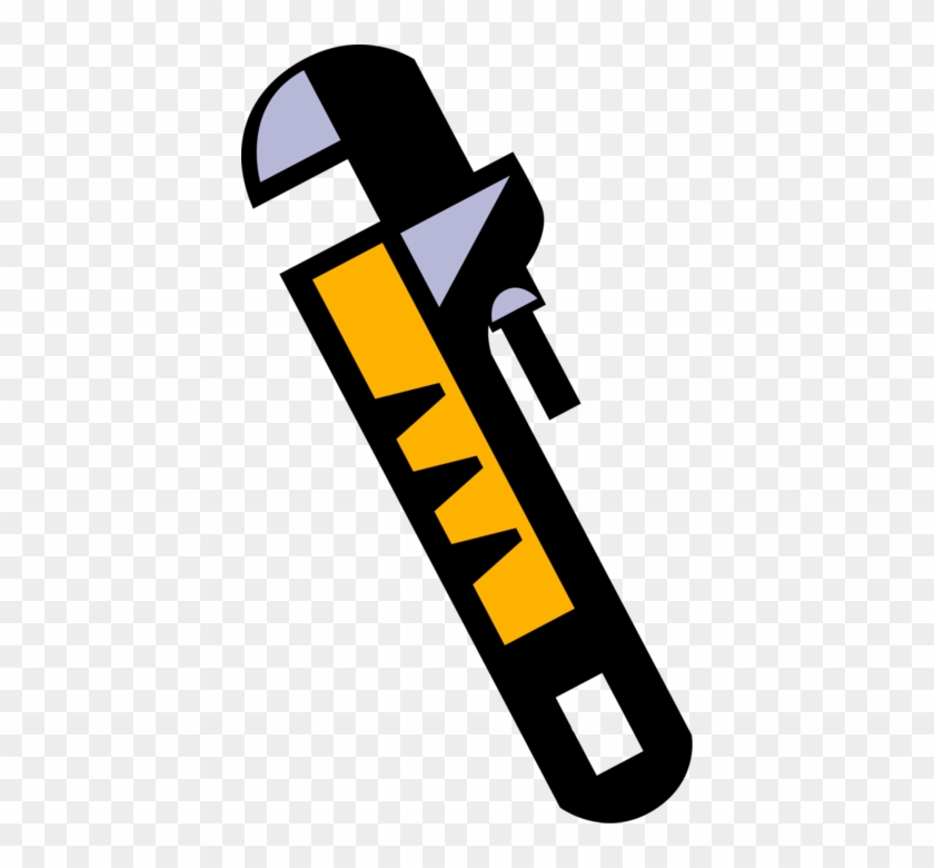 Vector Illustration Of Monkey Wrench Pipe Wrench Or - Vector Illustration Of Monkey Wrench Pipe Wrench Or #291860