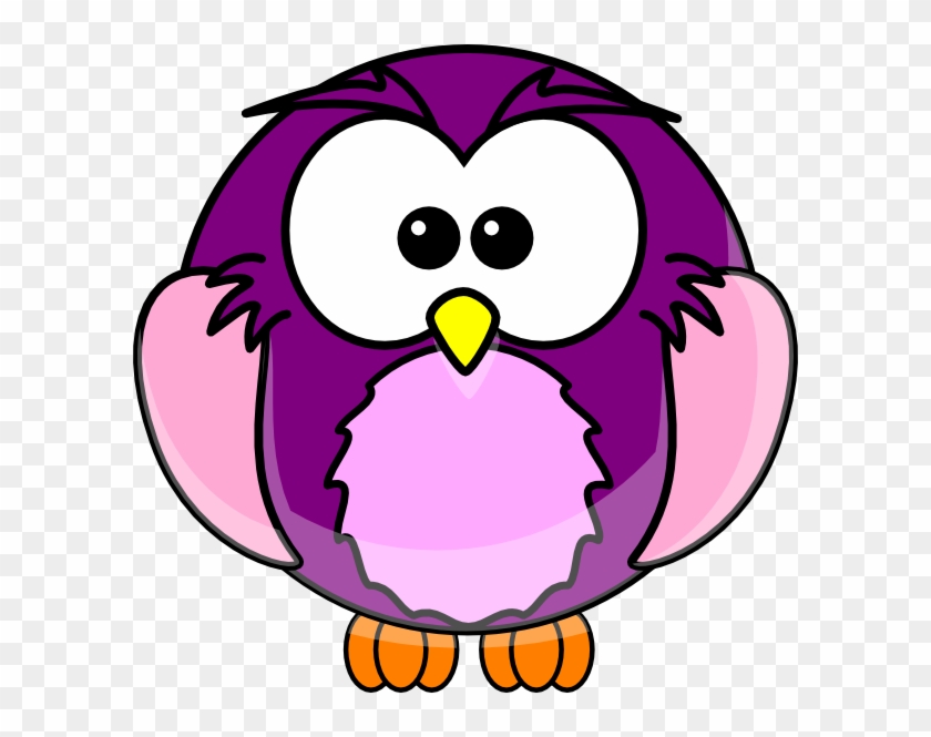 Purple Cartoon Owl Clip Art - Cartoon Owl #291877