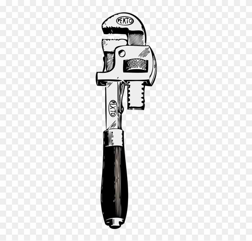 Pipe Clipart Plumber Tool - Pipe Wrench Clipart #291940