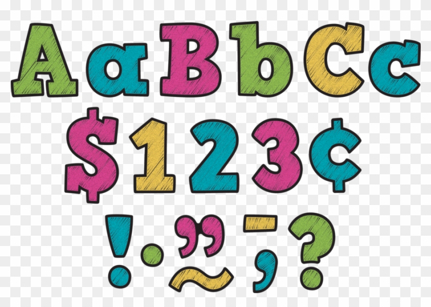 Tcr3881 Chalkboard Brights Bold Block 3" Letters Image - Teacher Created Resources 4" Plaid Bold Block Letters #292125