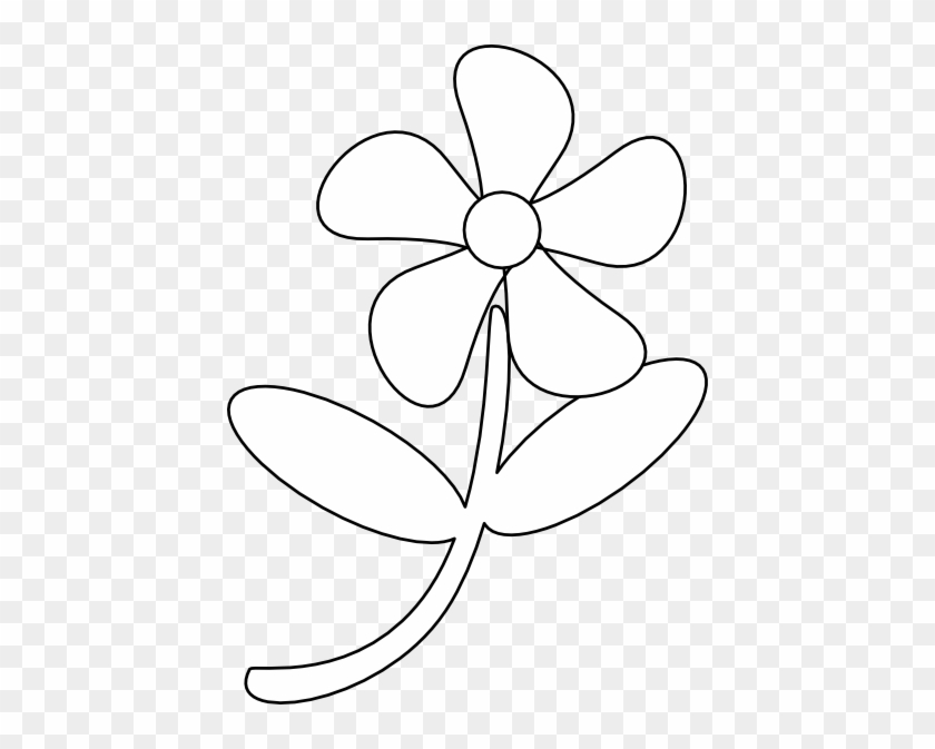 Black White Flower Clip Art - Clipart Black And White Flowers Transparent #292176