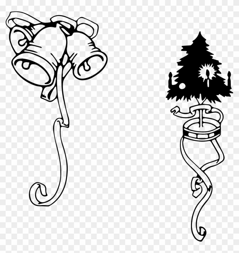 Black - And - White - Family - Tree - Clipart - Christmas Clipart Borders Black And White #292268